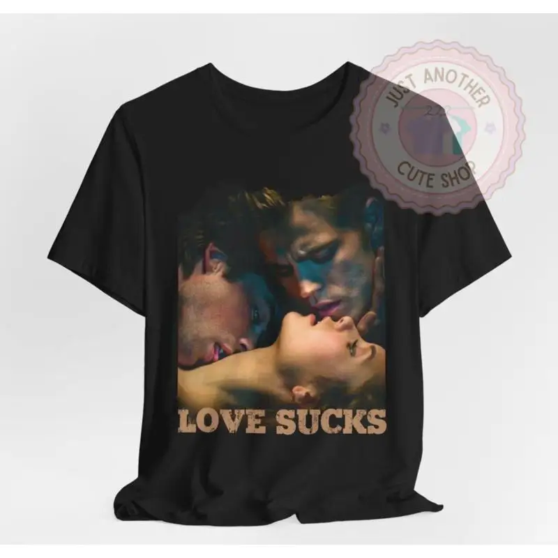LOVE SUCKS: The Vampire Diaries T-Shirt  Elena, Stefan, Damon  DELENA, STELENA