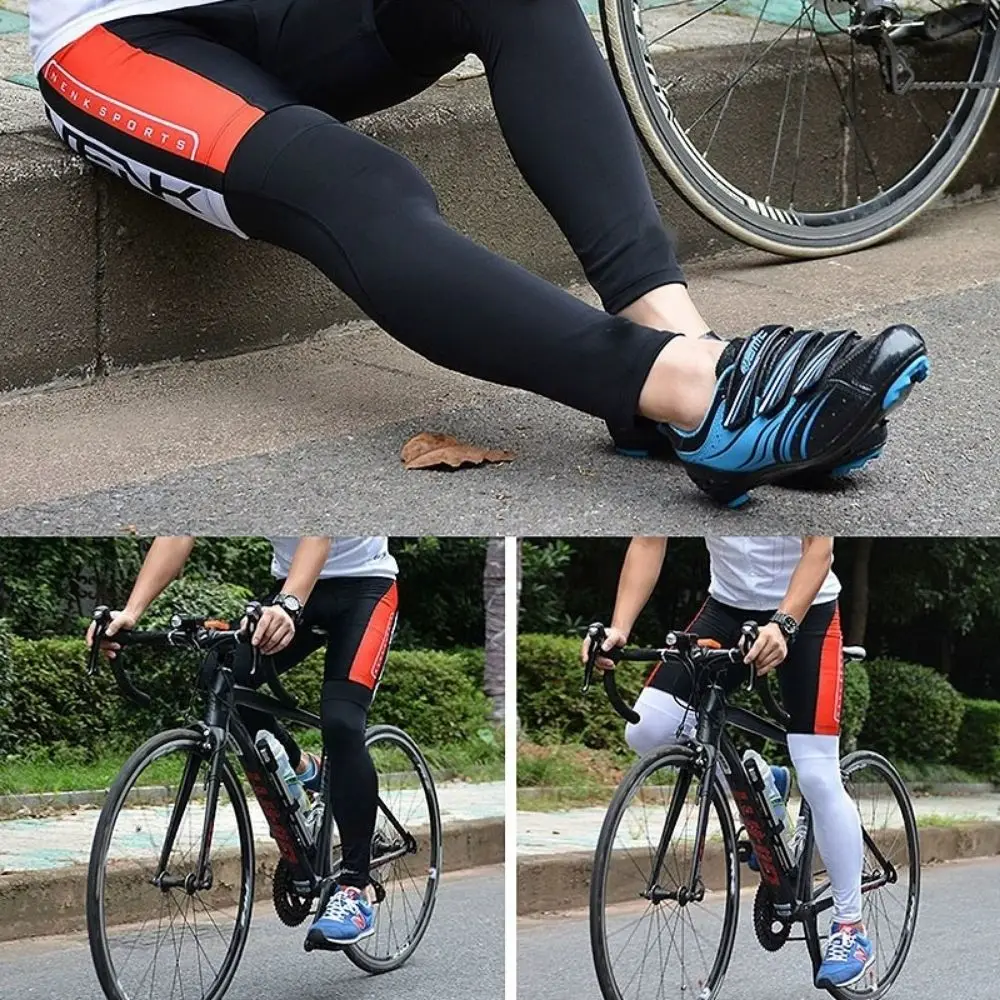 Outdoor Sunscreen Leg Covers Breathable Anti-UV Knee Protection Gear Men Cycling Equipment Ice Silk High Elasticity Legs Sleeve