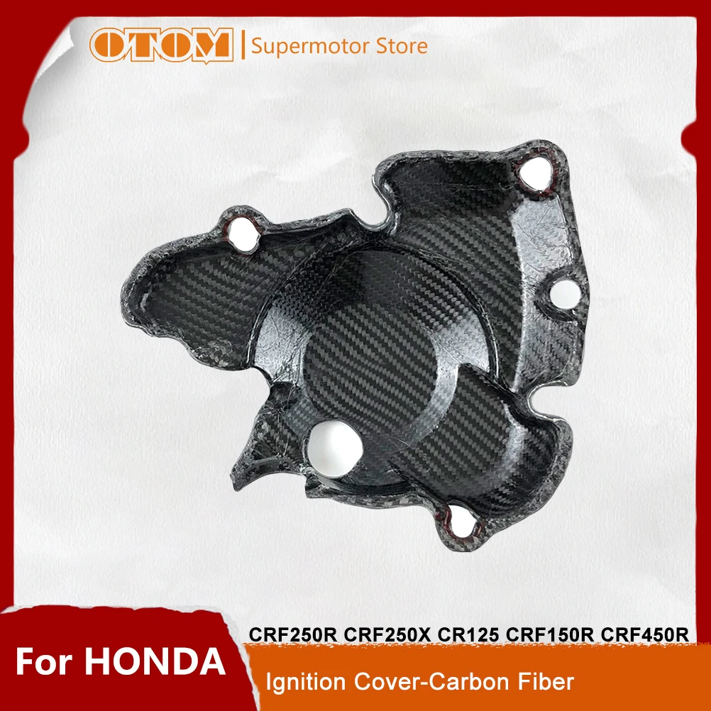 

Motorcycle Accessories Ignition Cover Carbon Fiber Magnetic Motor Stator Guard Protector For HONDA CRF250R CRF250X CR125 CRF450R