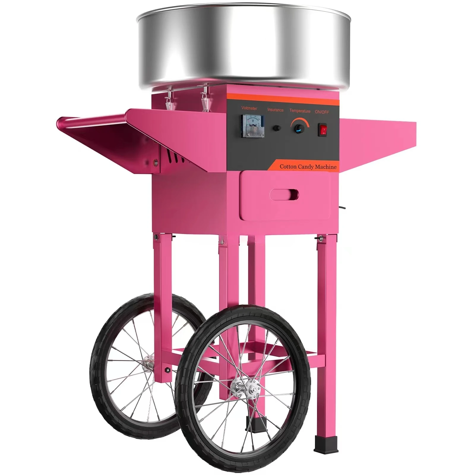 Commercial marshmallow machine with trolley suitable for families and various parties