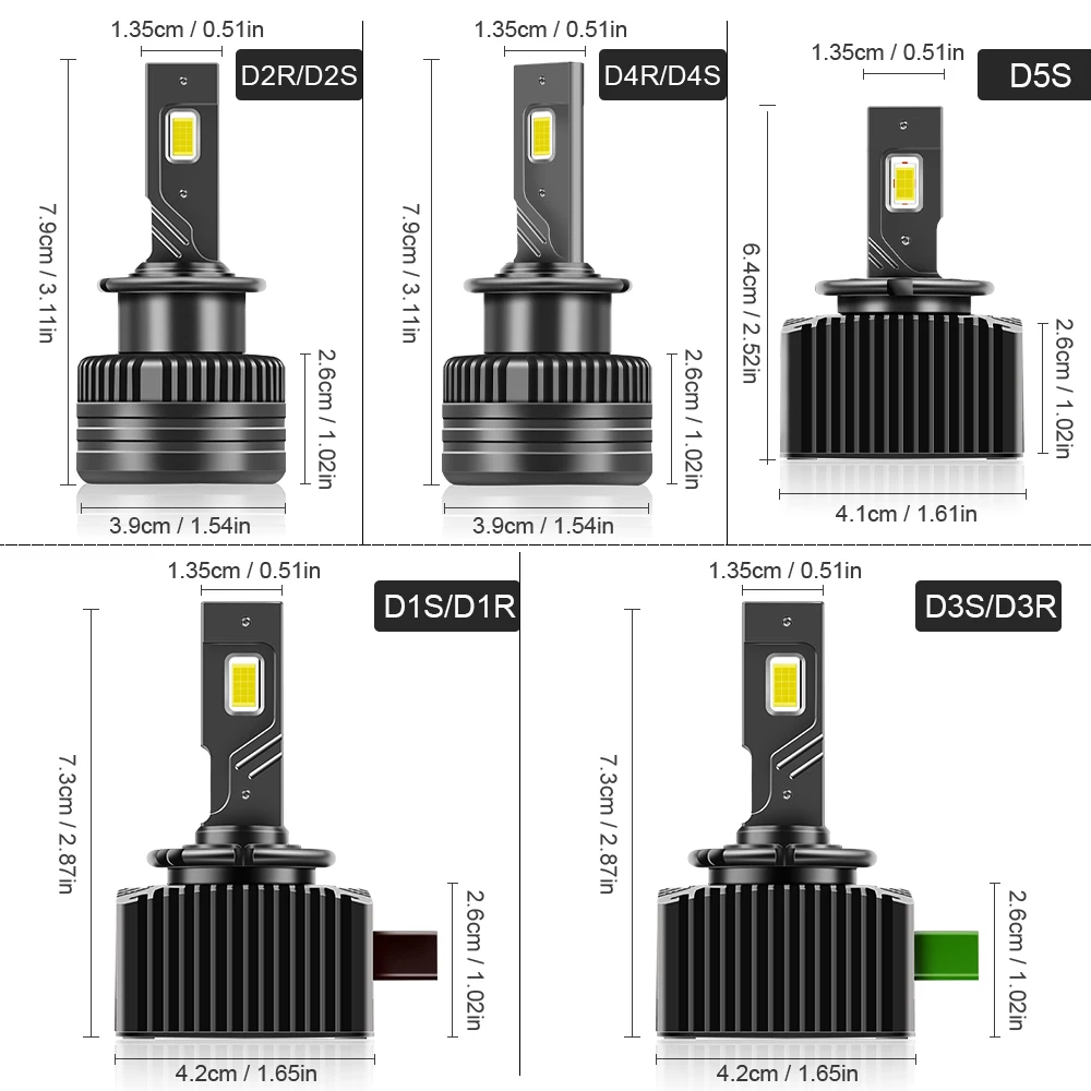 Roadsun D 1S Led Koplamp Canbus 30000lm 110W D 3S D 2S D 4S D 5S Ds1 Auto Xenon Lampen Auto Licht D1r D2r 6500K Csp Chip Super Helder