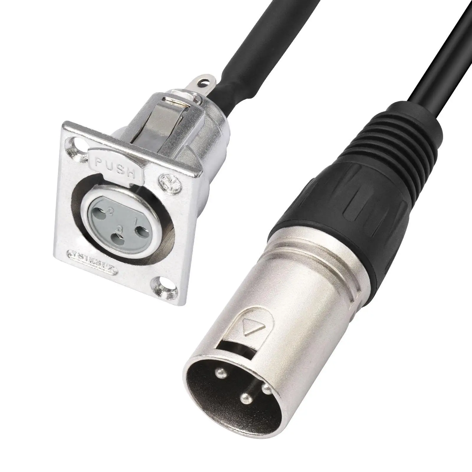 3Pin XLR Male to XLR Female Audio Cable DJ Stage Lamp Connection Mic Cable Audio Adaptor for KTV Live Performances