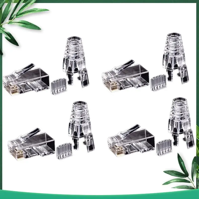 

YSS-200 шт. Cat6 RJ45 разъем UTP кабель Ethernet разъем 8P8C сеть CAT 6 модульные вилки с колпачками RJ45 6,5 мм