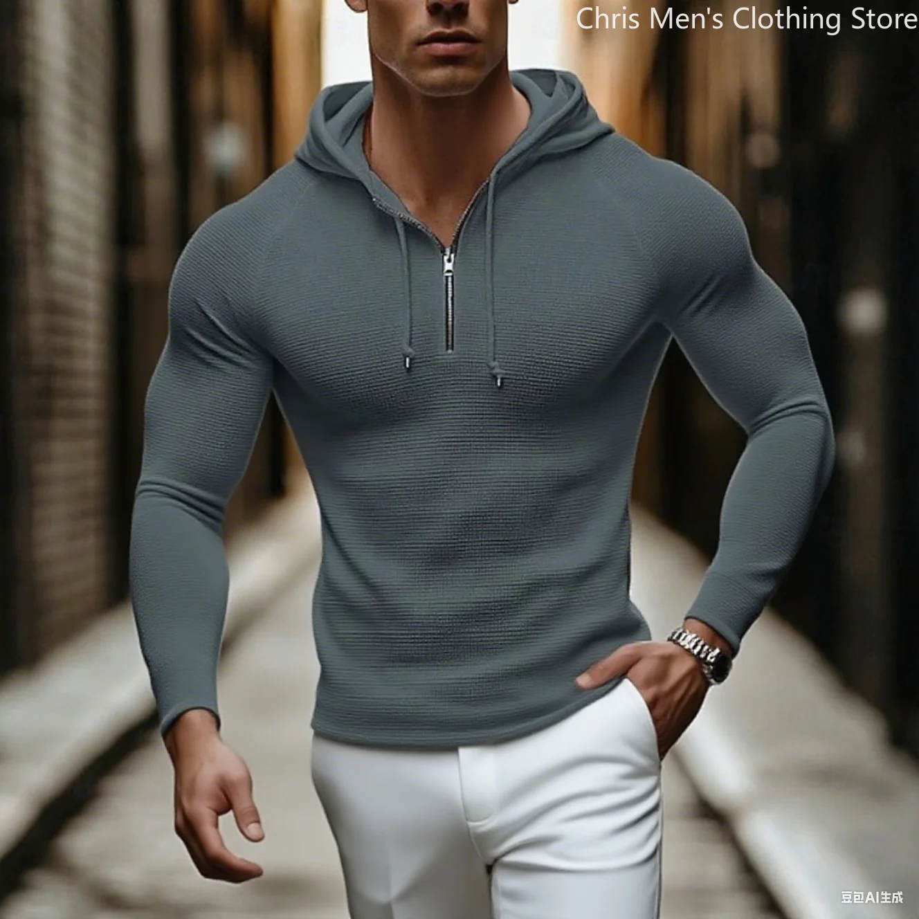 هودي مريح كبير الحجم للرجال - بلوفر مريح أساسي لخريف وشتاء لملابس النوم الكاجوال وقميص التمرين الخفيف