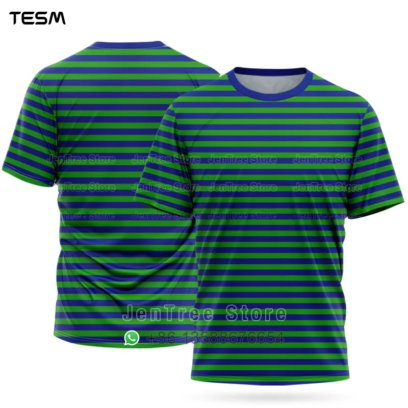 Men Retro Jersey T-Shirt Women Sports Top Children Casual Short-Sleeved T-Shirt High-Definition Printing Breathable Shirt