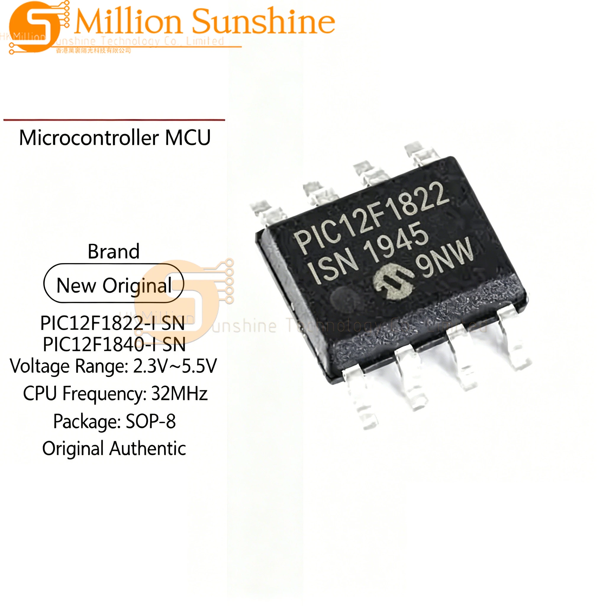 2pcs New PIC12F683-I/SN 12F683-I/SN PIC12F1822-I/SN PIC12F1822 12F1822 PIC12F1840-I/SN 12F1840 PIC12F SOIC-8 SOP8