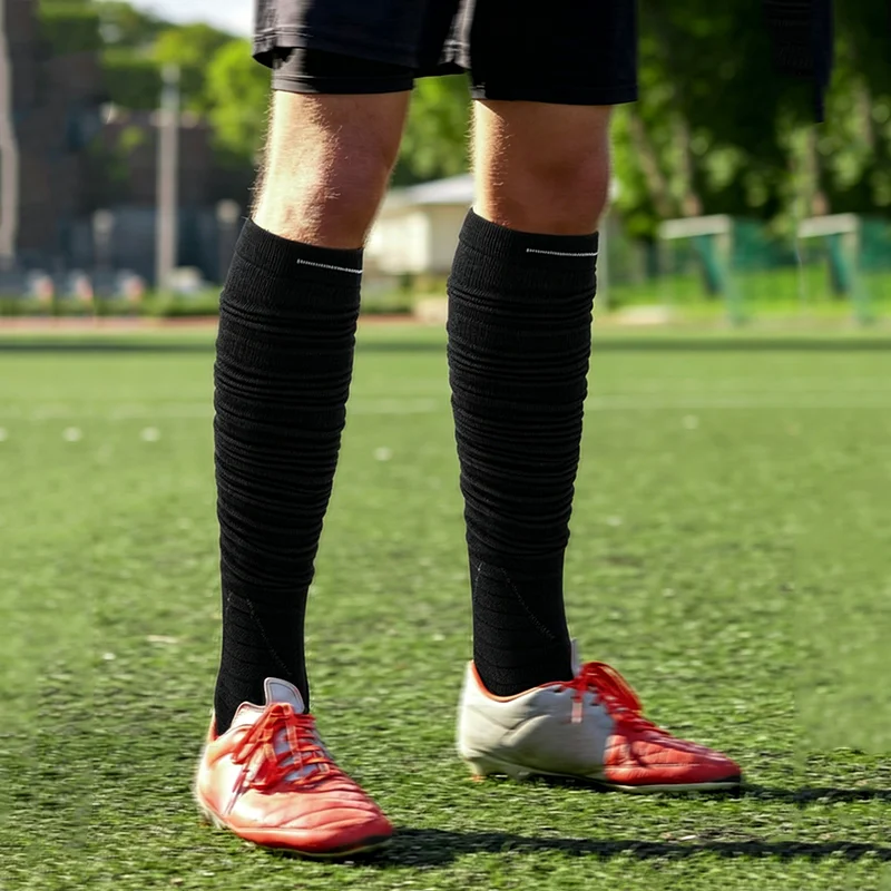 1 Pairs Professional Anticollision Thick Cotton Knee-high Socks Men 2026 Comfortable Non Slip Football Socks Men's Rugby Socks view 2