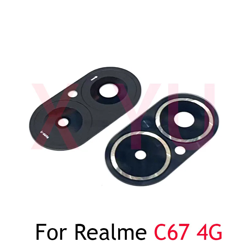 For OPPO Realme C67 C55 C53 C51 C51S Narzo N53 4G 5G Rear Camera Glass Lens Cover With Adhesive Sticker Repair Parts