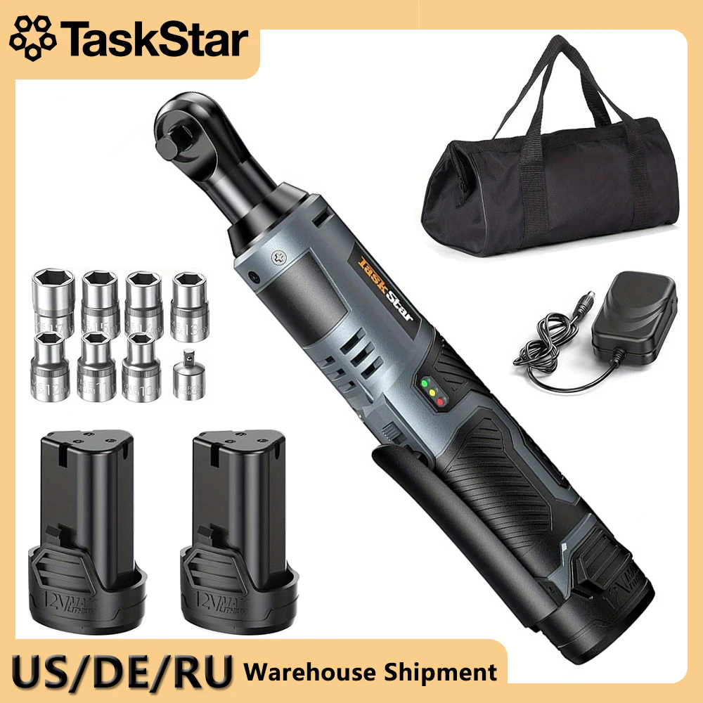 Taskstar Inch Electric Ratchet Wrench 40nm Cordless Wrench 200rpm with