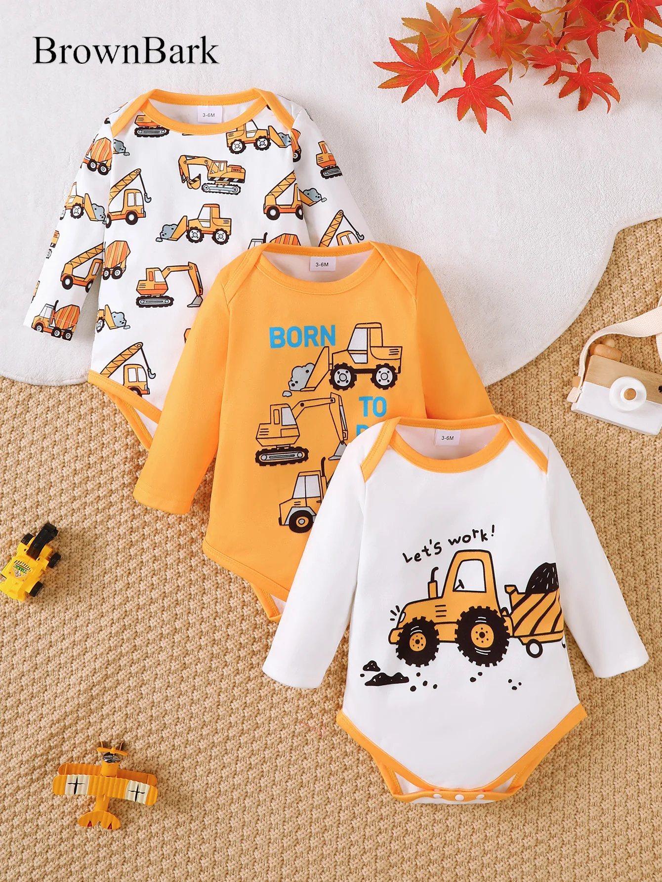 Baby Clothing Fabric - 3-piece set of autumn casual versatile