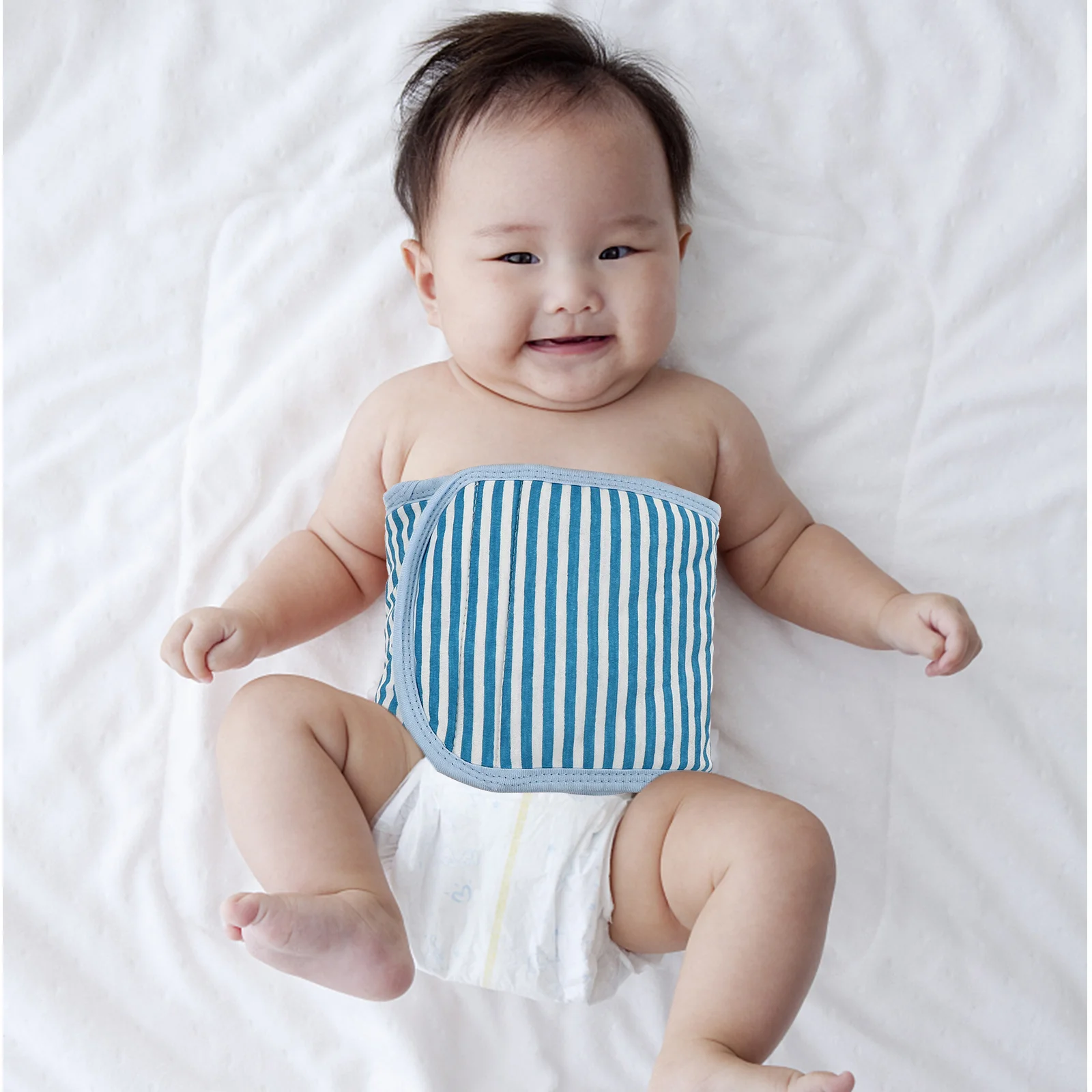 

Набор из 3 повязок для живота для новорожденных, мягкие хлопковые грелки для живота для младенцев, защита от колик в комнате Ac или во время катящегося малыша