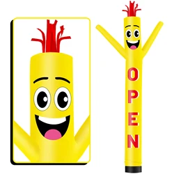 6/10/15/20FT Tall Inflatable Yellow Open Dancing Guy for Outdoor Decoration Advertising(Blower Not Included)