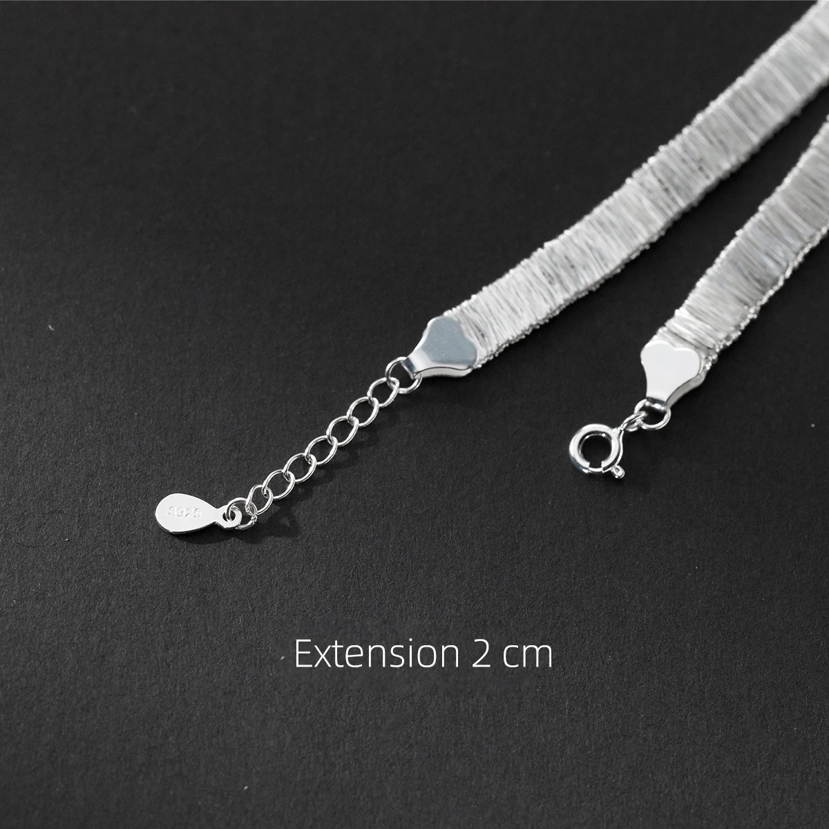 La Monada 16+2cm Simple Wide Bracelets For Women Silver 925 Special Chain Sterling 925 Silver Women\'s Bracelet Luxury