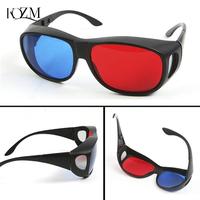 Brand New And High Quality Black Frame Red Blue Universal 3D Glasses For Dimensional Anaglyph Movie Game DVD Black 3D Glasses
