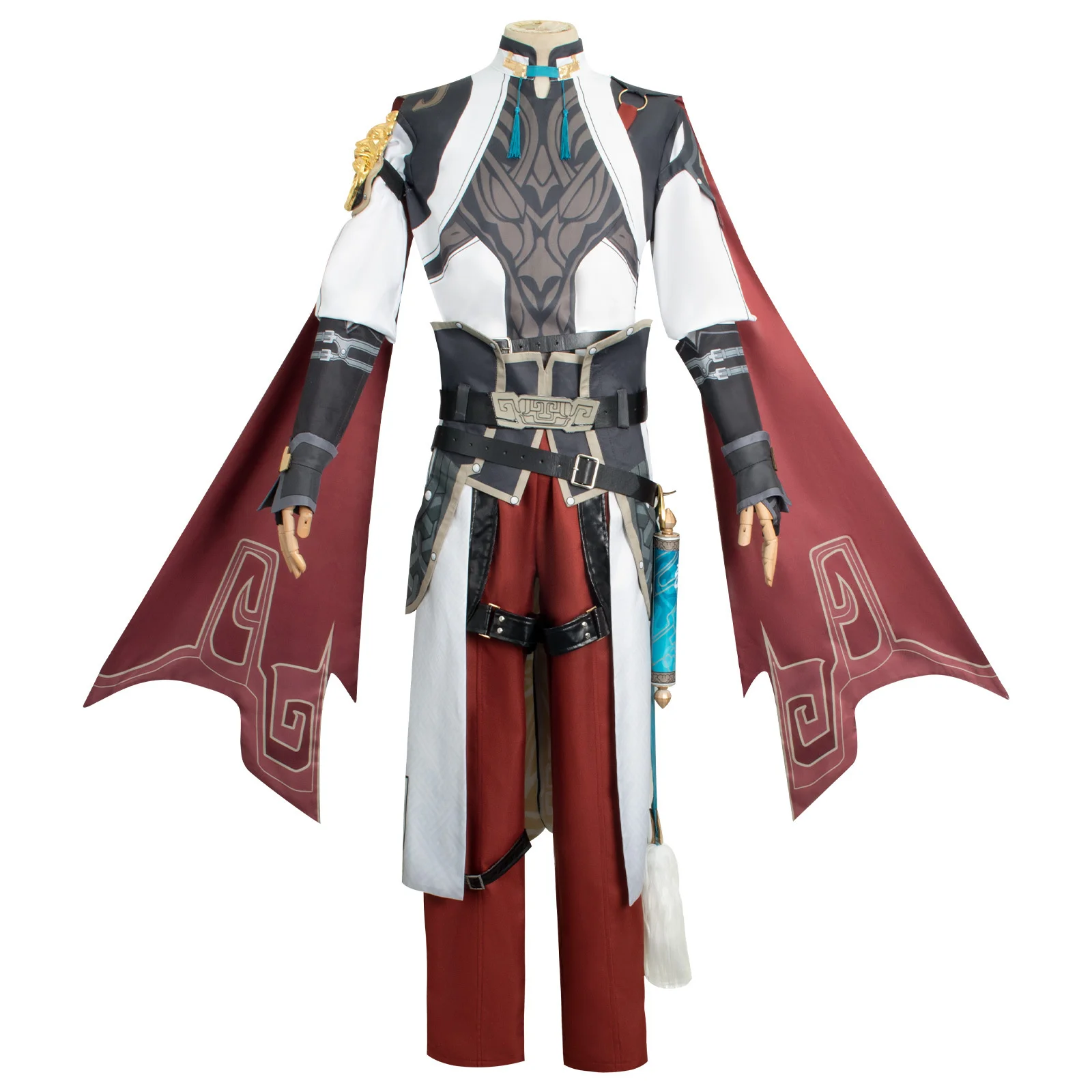 Honkai Star Rail Jing Yuan-traje de Cosplay para hombres, peluca China JingYuan, traje de fiesta de Carnaval de Halloween, XS-XXL, nuevo juego