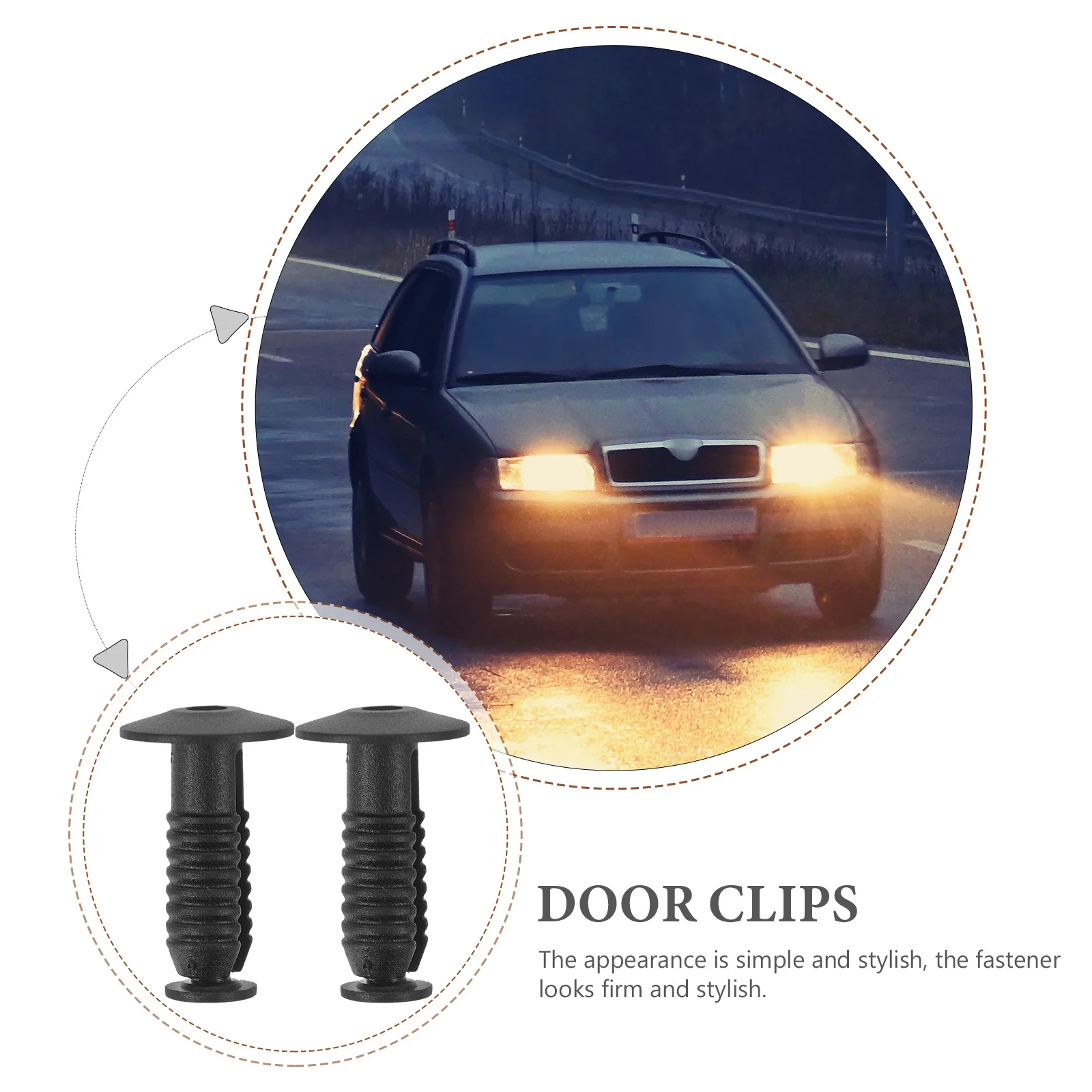 

50pcs Retainer Clips Bumper Fasteners Door Panel Push Pins Auto Body Fixing Kit For Suvs Automotive Exterior Parts