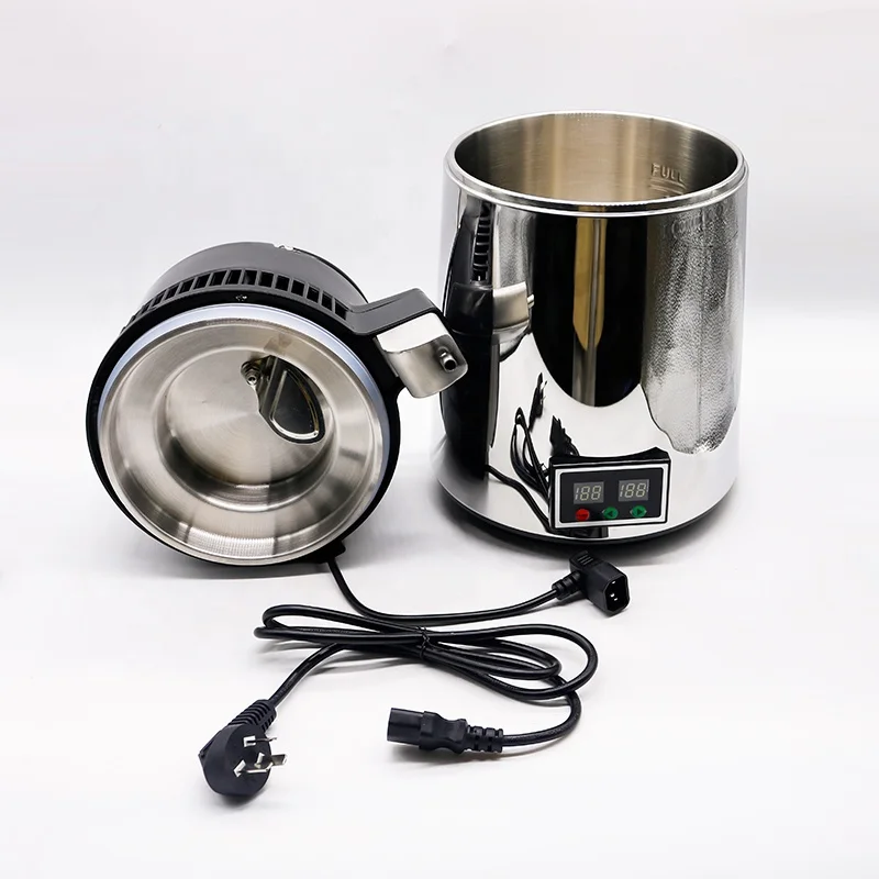 Countertop Stainless Steel 4L Digital Water Distiller Purifier Machine for Medical