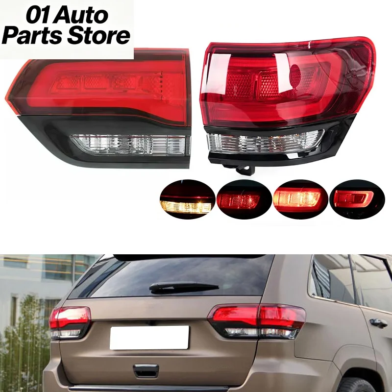 Para Jeep Grand Cherokee SRT8 2014-2019, conjunto de luces traseras, luces de freno, luces de señalización, accesorios 68142942AF 68142943AF