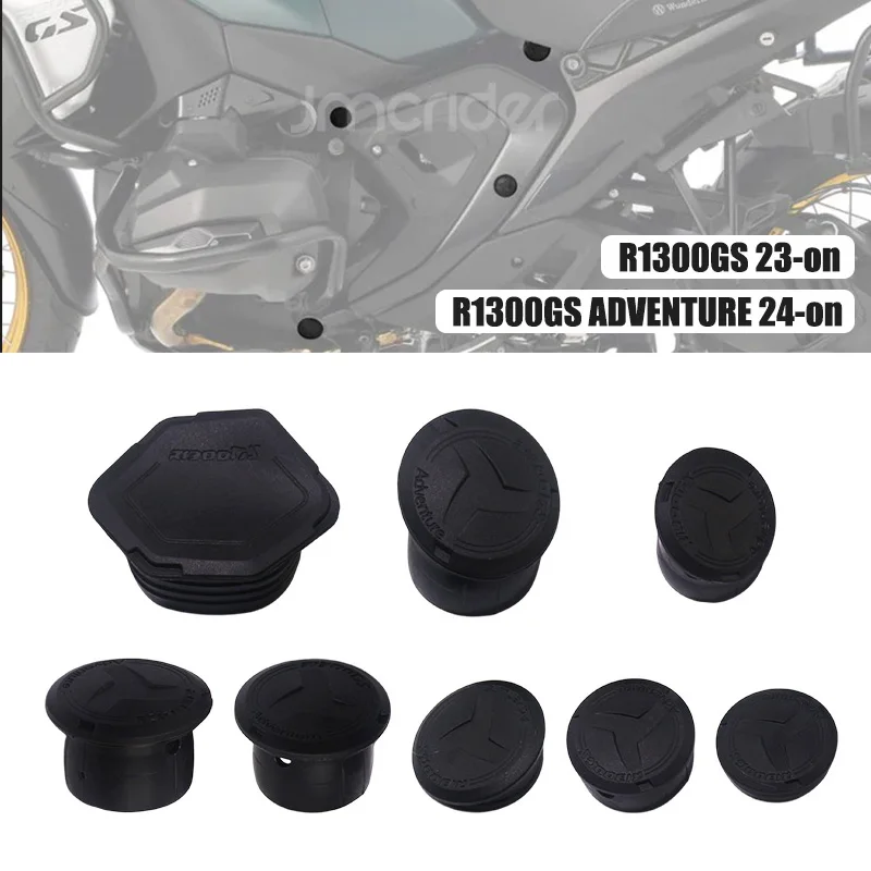 R1300GS مغامرة 2024-إطار ثقب غطاء قبعات التوصيل لسيارات BMW R1300GS gs1300 2023-R 1300 GS دراجة نارية غطاء إطاري مجموعة الديكور