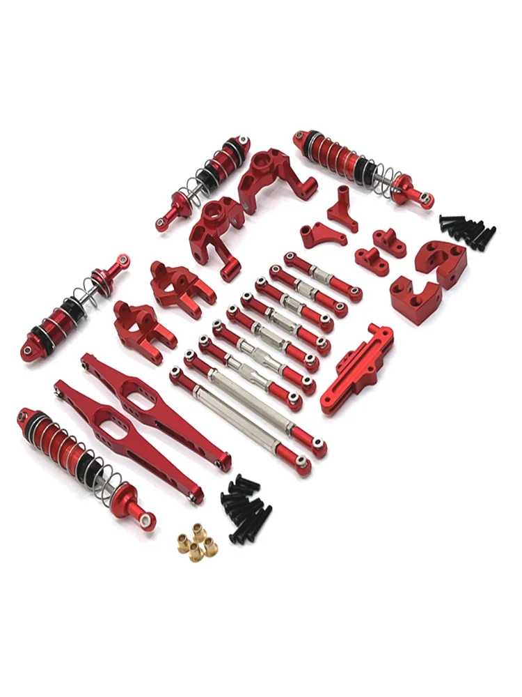 Suitable For WLtoys 1/12 12429 RC Car Parts Metal Upgrade Shock Absorber Rod Steering Cup Kit