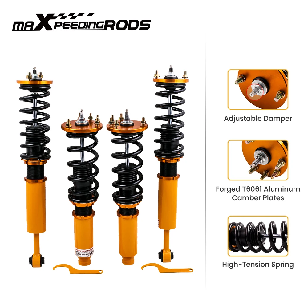 24 Ways Damper Adj. Coilover Shock Absorber Kits for Honda Accord VI  CG1 CG5 CG6 98-02 Acura TL CL Maxpeedingrods