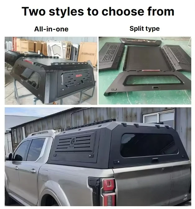Factory OEM Pickup Truck Bed Caps Hardtop Integrated Roller Canopy Manganese Steel Key Lock for RANGER NP300 Waterproof