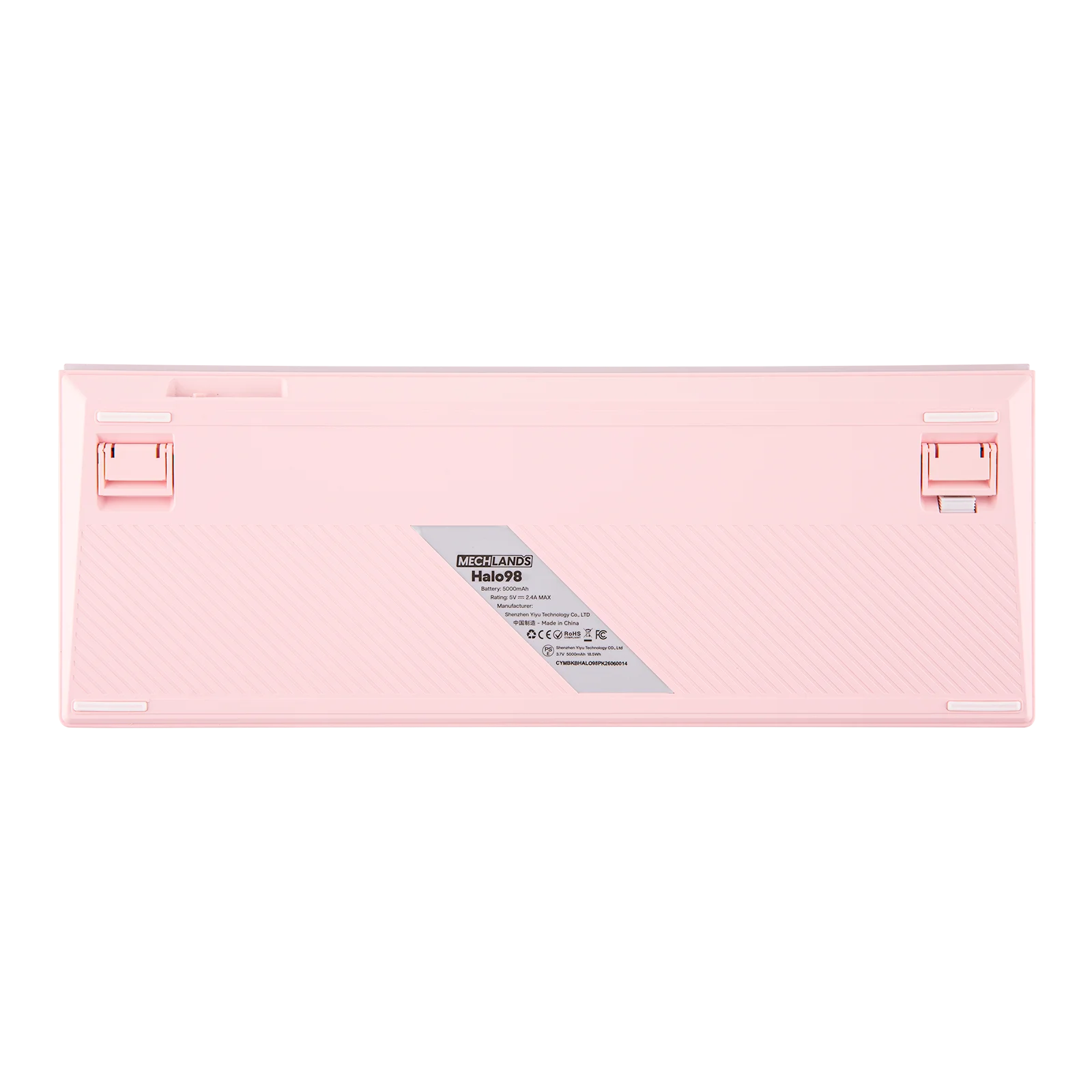 MechLands Halo98 98% ANSI US Layout Tri-mode Wireless Creamy & Silent Membrane Keyboard with Light Box for Office/Home/PC/Game
