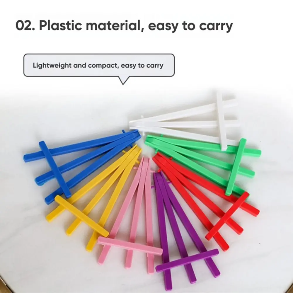 Multi-functional Plastic Triangle Easel Mini Adjustable Painting Holder Desktop Phone Holder Home Use