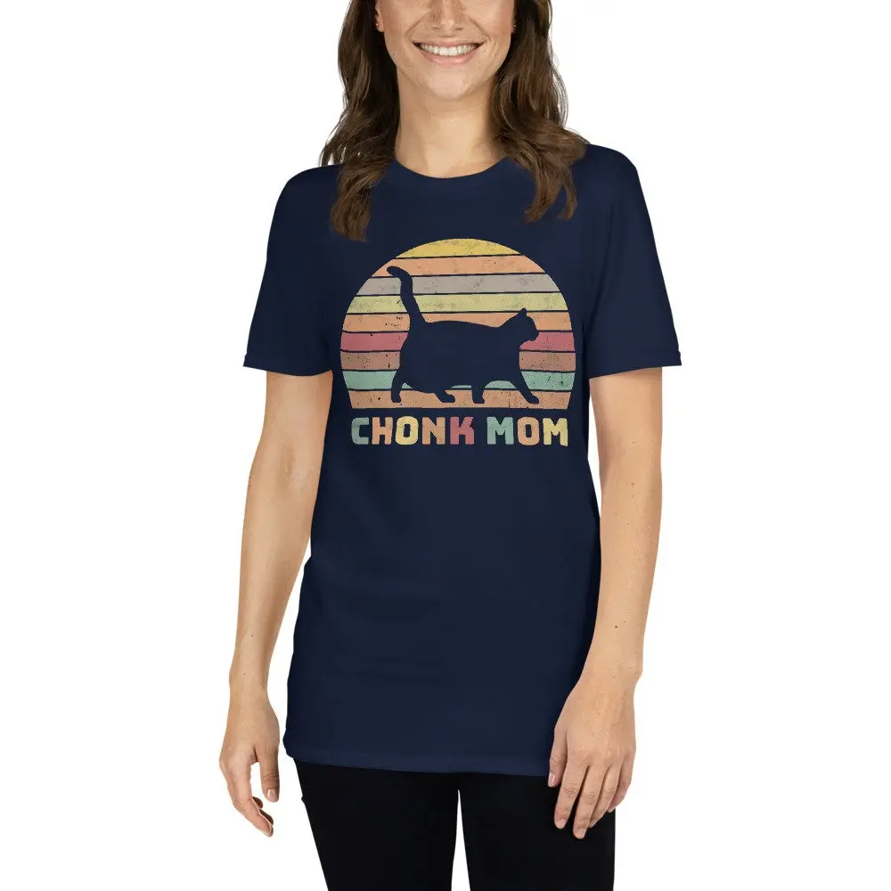 Chonk Mom T Shirt Cat Meme Scale Oh Lawd He Comin