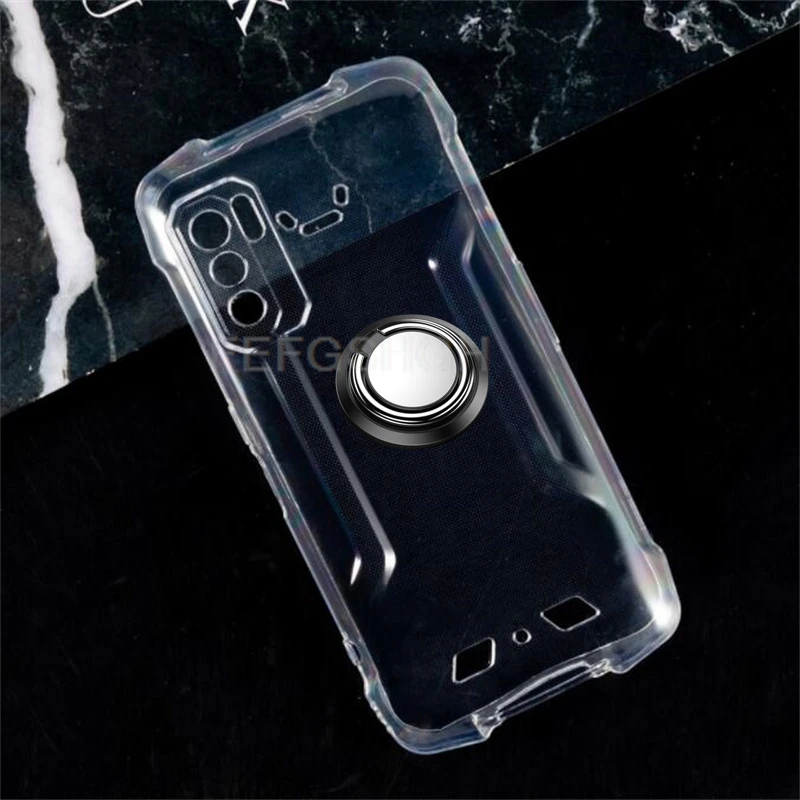 حافظة سيليكون لينة لـ Cubot King 5 Pro ، حامل الخاتم الخلفي ، حامل الهاتف ، غطاء TPU ، in