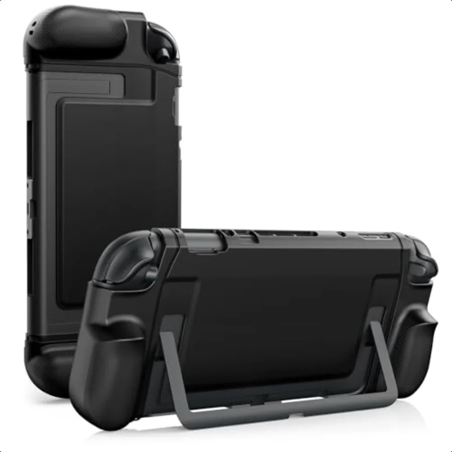 

Dockable Case for Switch 2 2025 TPU Grip Protective Ergonomic Design ShockAbsorption AntiScratch Protection Precise Cutouts Bl