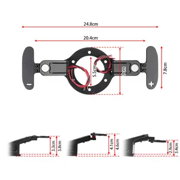 Závodní simulační volant magnetické řadicí páčky pro Logitech 923 G29 G27 G25 G920 pro Thrustmaster 8 nejlepší prodej samolepky na volant logitech g29 - №3