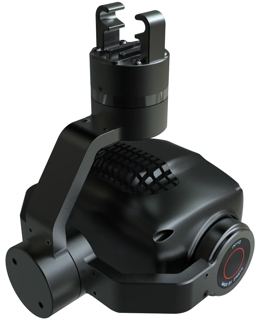 كاميرا حرارية ذات مستشعر مزدوج 10X تكبير بصري لقياس درجة الحرارة Micro Gimbal U-AV