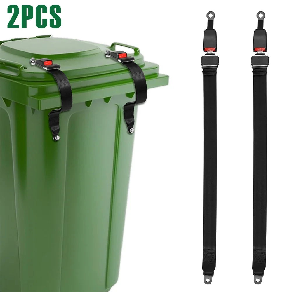 2Pcs Adjustable Trash Can Lid Lock Outdoor Garbage Can Lid Lock Prevent Animals From Searching 8.07 to 31.5 inch Trash Can Locks