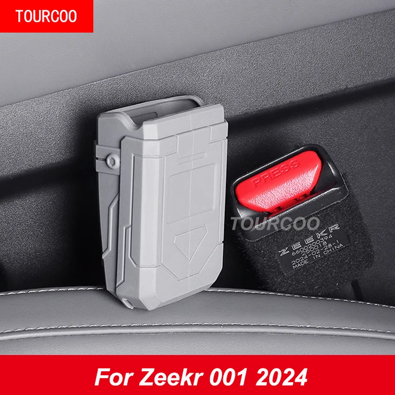 

For Zeekr 001 2024 Safety Belt Socket Protective Cover Scratch Resistant Silicone Cover Interior Accessories