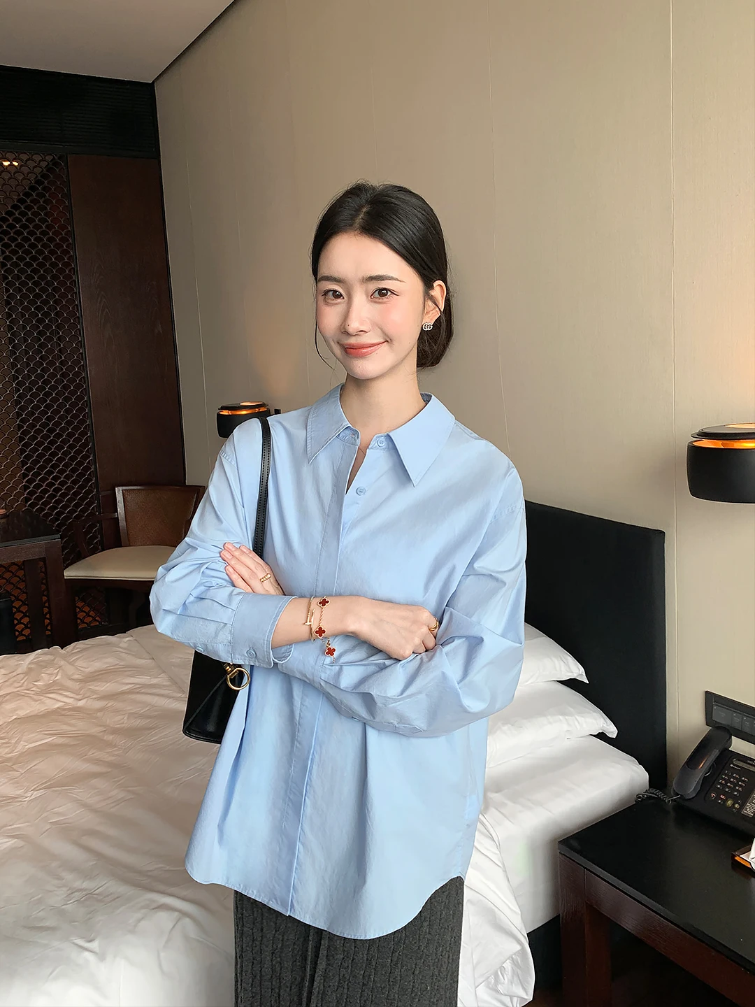 

Женское длинное све Maven Lin Blue Cotton Long Sve, свободный силуэт, повседневная одежда премиум-класса, удобная посадка, неисправностей