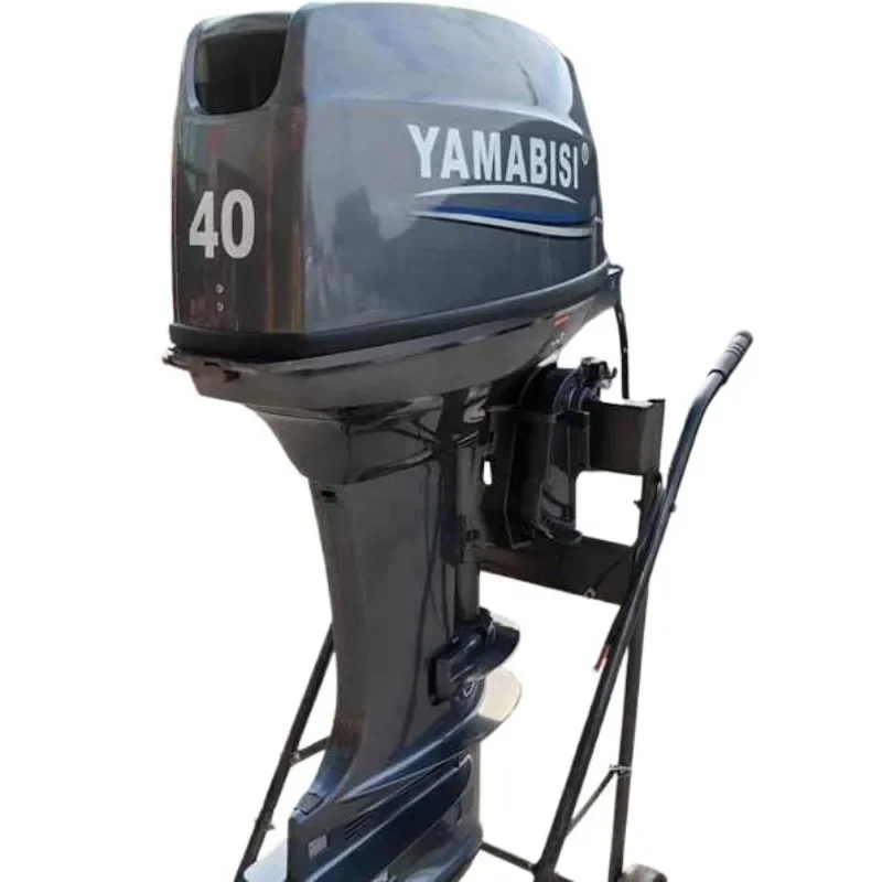 40HP 2 Stroke Outboard Boat Engine Short Shaft Outboard Motor 29.4kw 703cc Tiller or Remote Control Full Configuration Low Noise