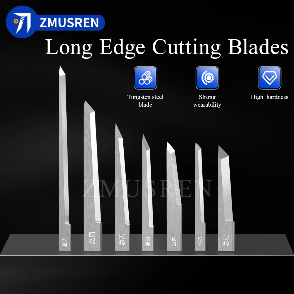 10PCS Vibrating Knife Foam EVA Cutter Tools JWEI HTY ZXT AOL RUIZHOU Cutter Carbide Oscillating Blade CNC Digital Cutting Blades