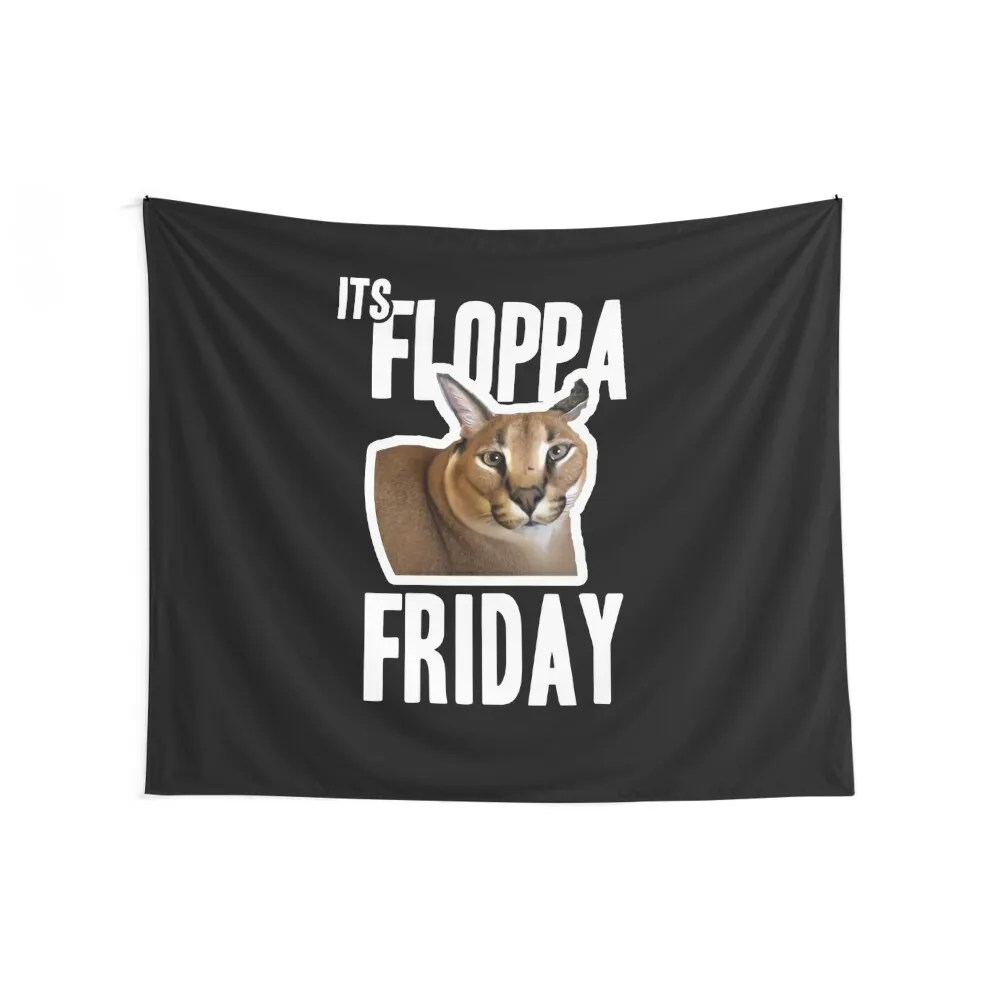 Its Floppa Friday Meme Tapestry Home Decoration Accessories House Decorations Christmas Decoration Wallpaper Tapestry