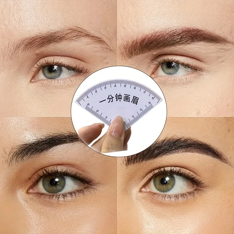Professional Eyebrow Stencil Ruler for Beginners - Quick Design Easy to Use Brow Shaping Template Tool
