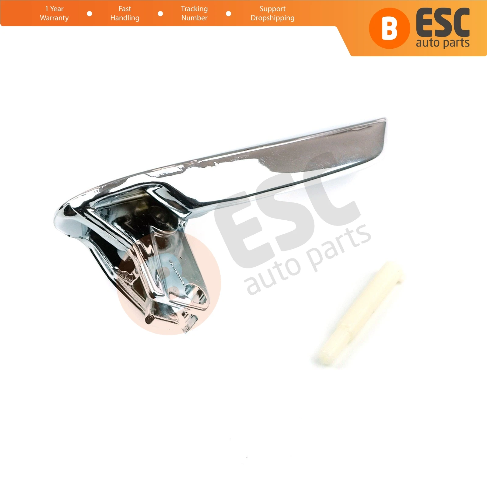 For Seat Ibiza 4 6J 2009-2012 EDP1097-1 Chrome Color Stainless Plastic Interior Inner Door Opener Handle Actuator 6J1837113 Left