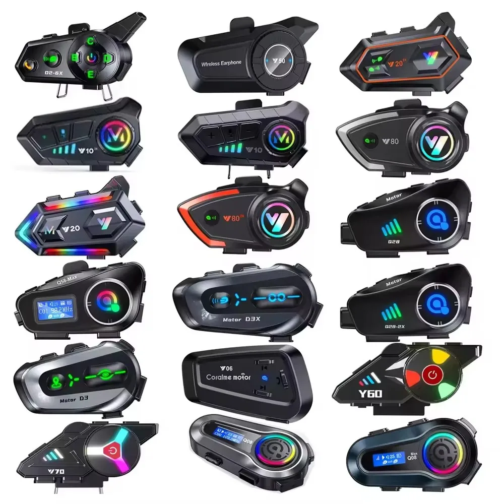 Type-C 2 IN 1 Microphone Motorcycle Helmet Headset & Intercom for Full Face,Open Face,3/4 Helmets Earphone Speaker Accessories image 2