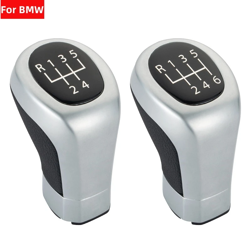 

For BMW E81 E82 E87 E88 Car Gear Shift Knob Head 5/6 Speed Manual Shifter Lever Car Interior Gear Stick Handball Accessories