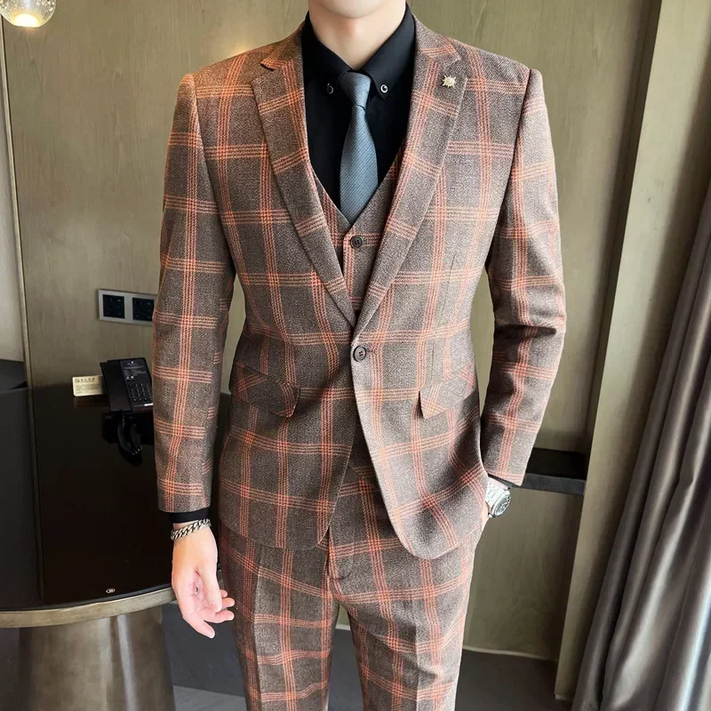 

H62 Korean style business banquet groom suit