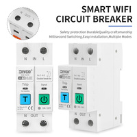 2P TUYA WIFI Smart Circuit Breaker Voltage Current Leakage Protective Device Adjustable Remote Control Switch Energy Meter L+N