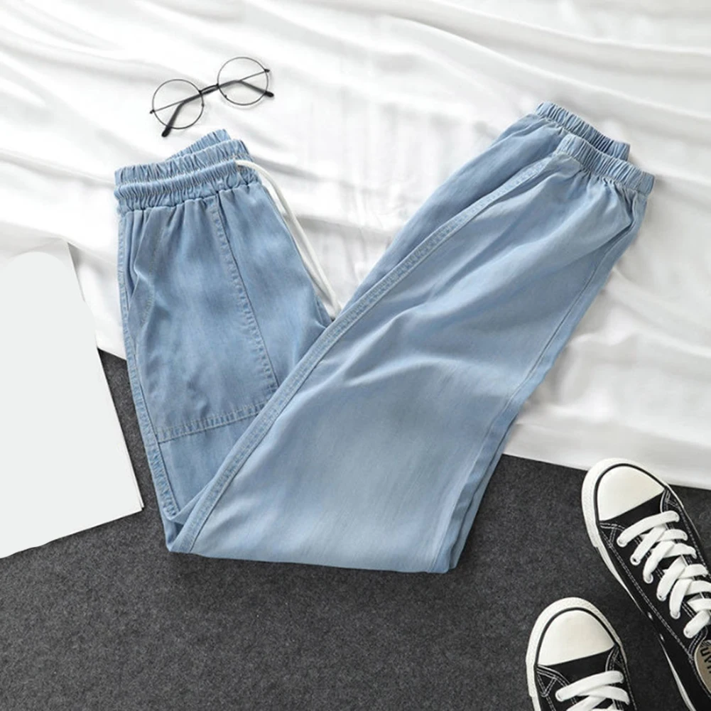 أنماط الصيف غير رسمية المرأة سراويلي حريمي فضفاض الرباط بنطلون علامة حجم XL طول منتظم السراويل عطلة جاهزة بنطلون #2