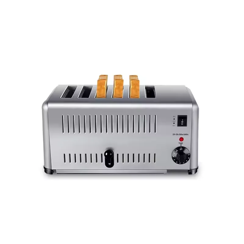 6 Slice Bread Toaster Commercial Electric Stainless Steel Breakfast Toaster