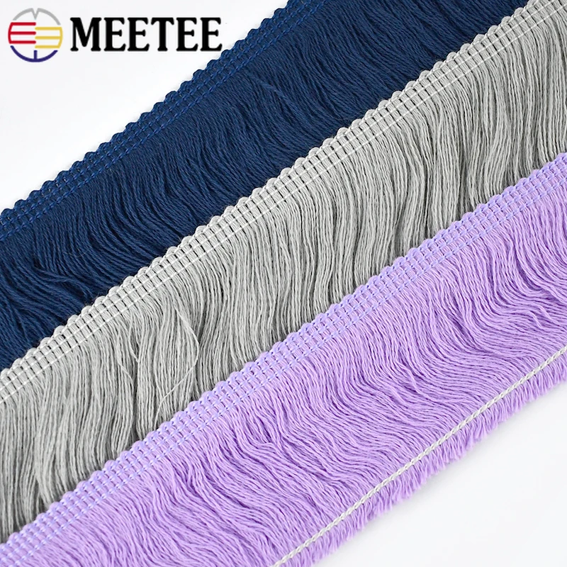 5/10M 50mm Colorful Cotton Tassel Fringe Trim Lace Ribbon for Sewing Dress Clothes Home Textile Curtain DIY Crafts Accessories