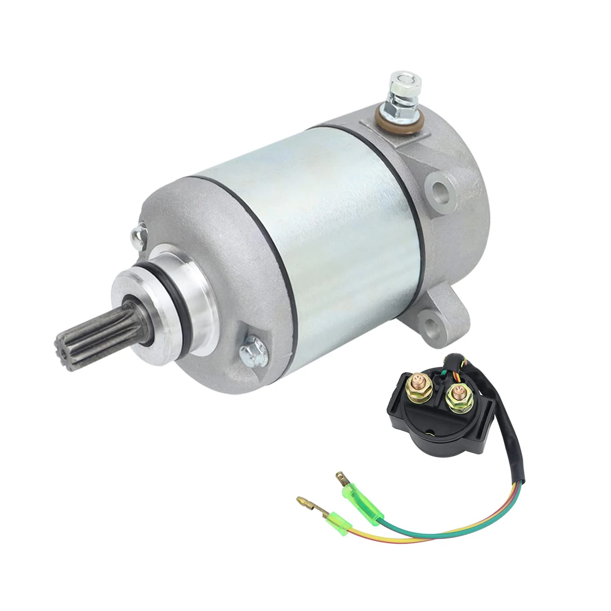 18336 Starter Motor and Relay for Trx250 Fourtrax Recon 1997-2001 SMU0027