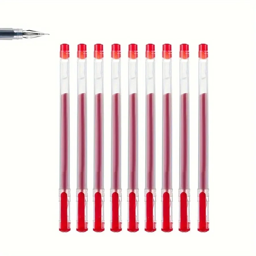 12 stks/set Diamond tip Gel Pen Fijne 0.38mm Grote capaciteit Zwart/Blauw/Rode inkt Examen Ondertekening Schrijven School kantoorbenodigdheden Statione